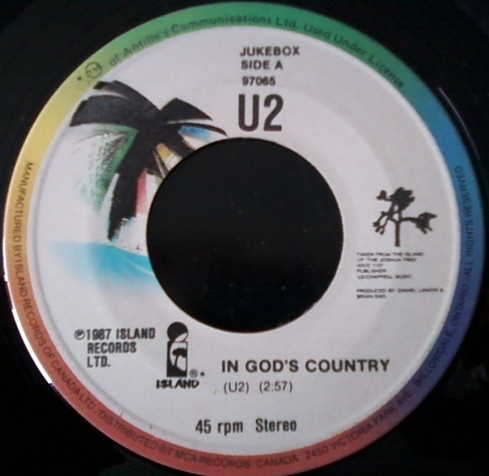 U2 - In God's Country | Island Records (97065) - main