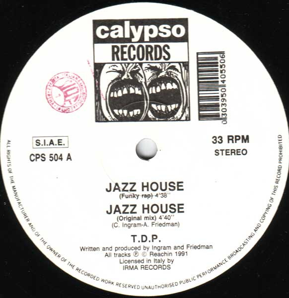 TDP - Jazz House | Calypso Records (CPS 504) - 4 TDP - Jazz House | Calypso Records (CPS 504) - 4