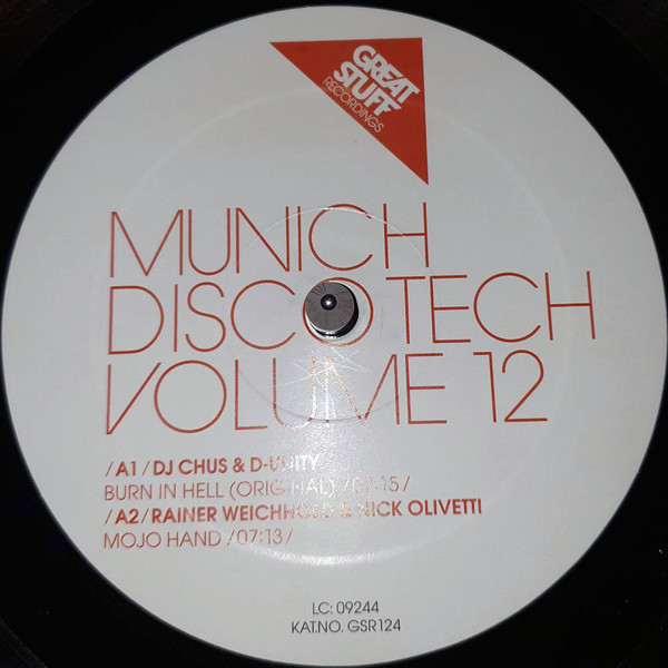 Various - Munich Disco Tech Volume 12 | Great Stuff Recordings (GSR124) - main Various - Munich Disco Tech Volume 12 | Great Stuff Recordings (GSR124) - main