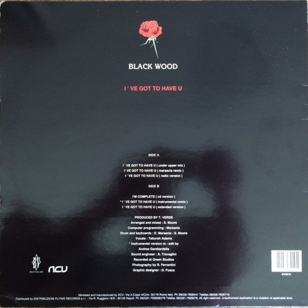 Blackwood - I've Got To Have U | Blue Village (BV 3019) - 2