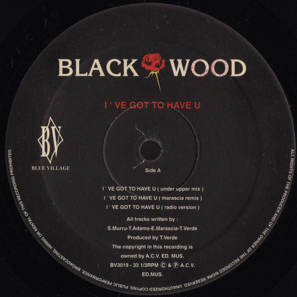 Blackwood - I've Got To Have U | Blue Village (BV 3019) - 4