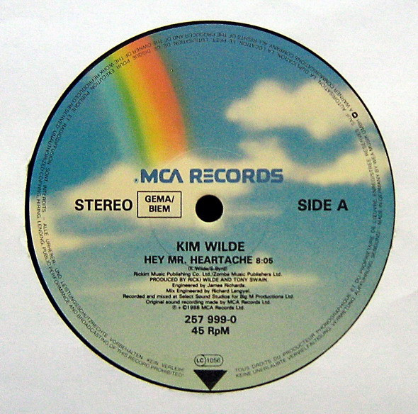 Kim Wilde - Hey Mister Heartache | MCA Records (257 999-0) - 3