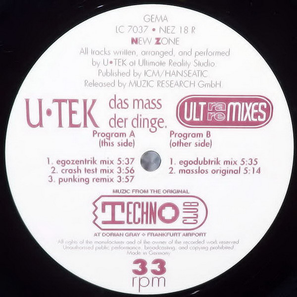 Das Mass Der Dinge (Ultra Remixes)