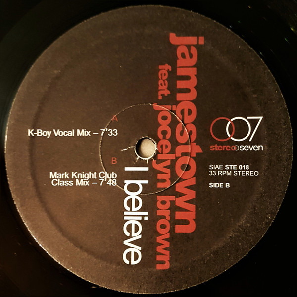 Jamestown Featuring Jocelyn Brown - I Believe | Stereoseven (STE 018) - 4 Jamestown Featuring Jocelyn Brown - I Believe | Stereoseven (STE 018) - 4