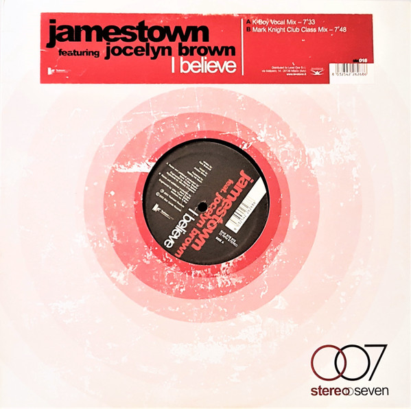 Jamestown Featuring Jocelyn Brown - I Believe | Stereoseven (STE 018) - main Jamestown Featuring Jocelyn Brown - I Believe | Stereoseven (STE 018) - main