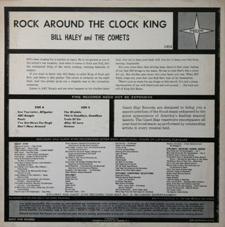 Bill Haley And The Comets - Rock-A-Round The Clock King | Guest Star (G 1454) - 2 Bill Haley And The Comets - Rock-A-Round The Clock King | Guest Star (G 1454) - 2