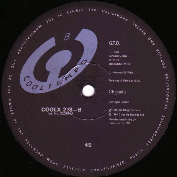 GTO - Pure | Cooltempo (COOLX 218) - 4