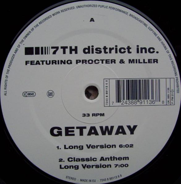 7th District Inc. - Getaway | Parlophone (7243 8 89113 6 8)