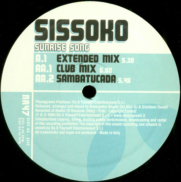 Sissoko - Sunrise Song | Nitelite Records (NR47) - 2