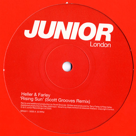 Heller & Farley - Rising Sun / Deep Sensation | Junior London (BRG011) - 2