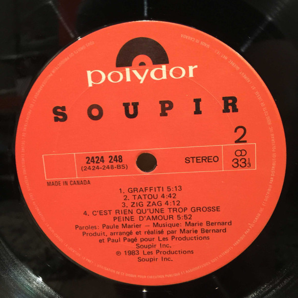 Soupir - Éclipse | Polydor (2424 248) - 3