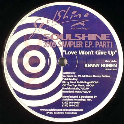 Kenny Bobien / Chris Dockins - Soulshine 2005 Sampler E.P. Part 1 | SoulShine Recordings (SS-029)