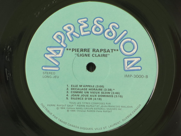 Pierre Rapsat - Ligne Claire | Impression (IMP 3000) - 4 Pierre Rapsat - Ligne Claire | Impression (IMP 3000) - 4