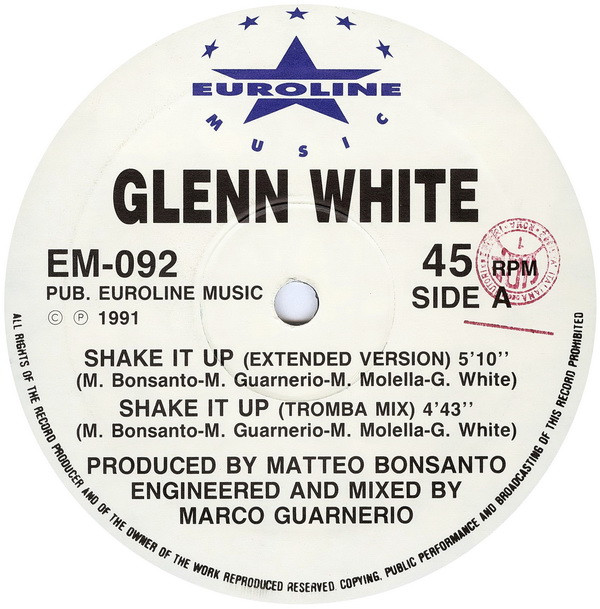 Glen White - Shake It Up | Euroline Music (EM 092) - main