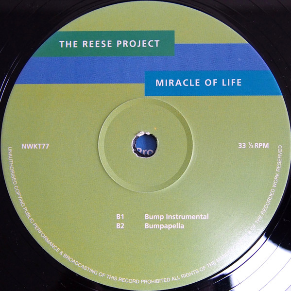 The Reese Project - Miracle Of Life | Network Records (NWKT 77) - 3