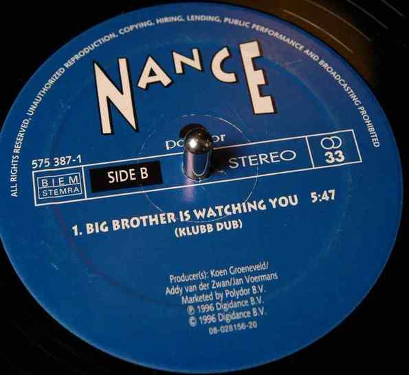 Nance - Big Brother Is Watching You | Polydor (575 387-1)