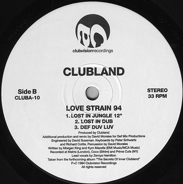 Clubland - Love Strain 94 | Clubvision Recordings (CLUBA-10) - 4