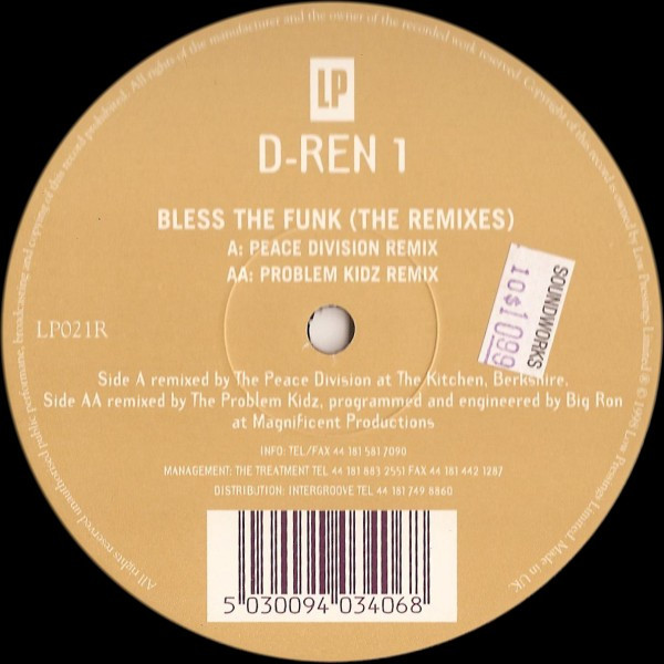 D-Ren 1 - Bless The Funk (The Remixes) | Low Pressings (LP021R) D-Ren 1 - Bless The Funk (The Remixes) | Low Pressings (LP021R)