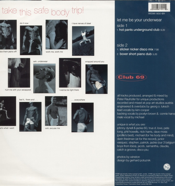 Club 69 - Let Me Be Your Underwear | FFRR (857 001-1) - 2