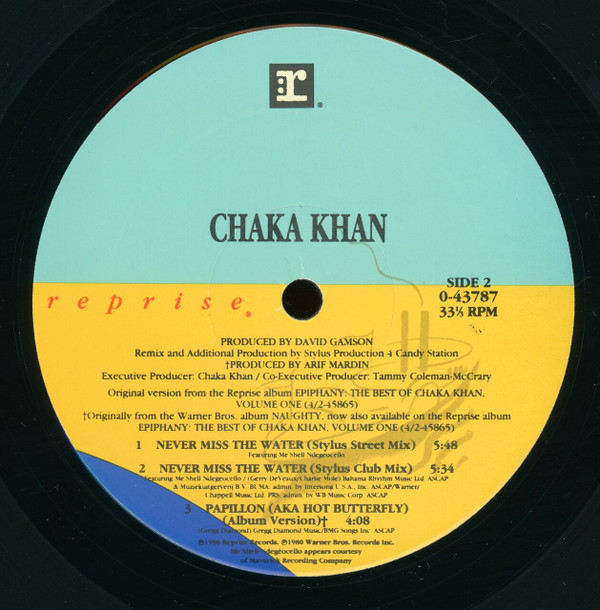 Chaka Khan & Me'Shell NdegéOcello - Never Miss The Water | Reprise Records (0-43787) - 4 Chaka Khan & Me'Shell NdegéOcello - Never Miss The Water | Reprise Records (0-43787) - 4