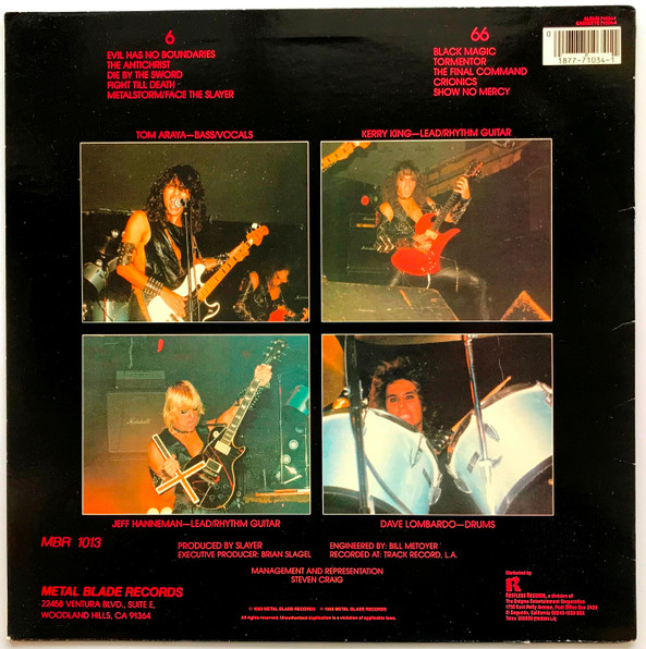 Slayer - Show No Mercy | Metal Blade Records (71034-1) - 2 Slayer - Show No Mercy | Metal Blade Records (71034-1) - 2