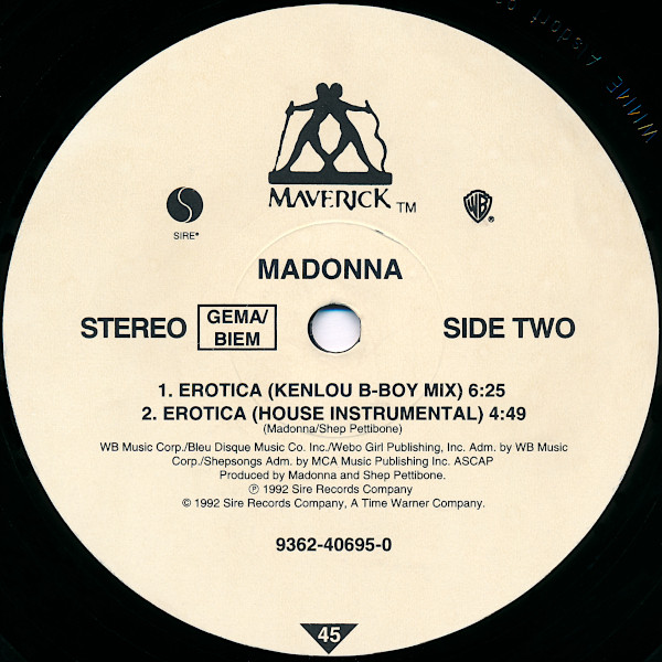 Madonna - Erotica (Remixes) | Maverick (9362-40695-0) - 4 Madonna - Erotica (Remixes) | Maverick (9362-40695-0) - 4
