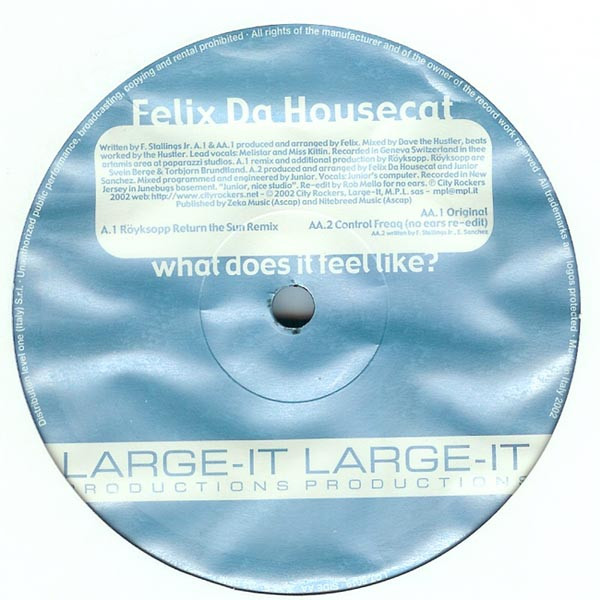Felix Da Housecat - What Does It Feel Like? | Large-IT Productions (LGT 8019) - 4