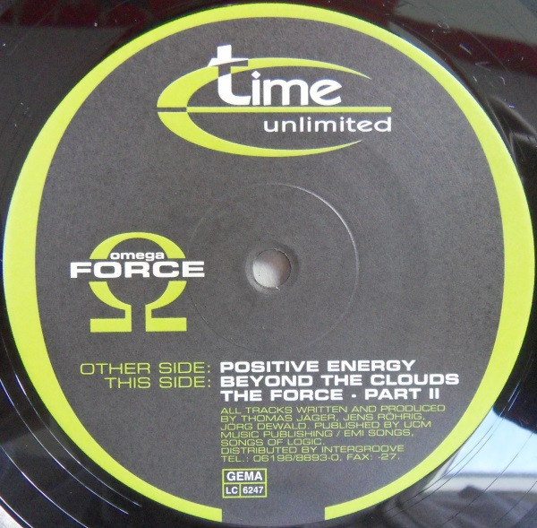 Omega Force - Positive Energy | Time Unlimited (TIME 051-6) - main