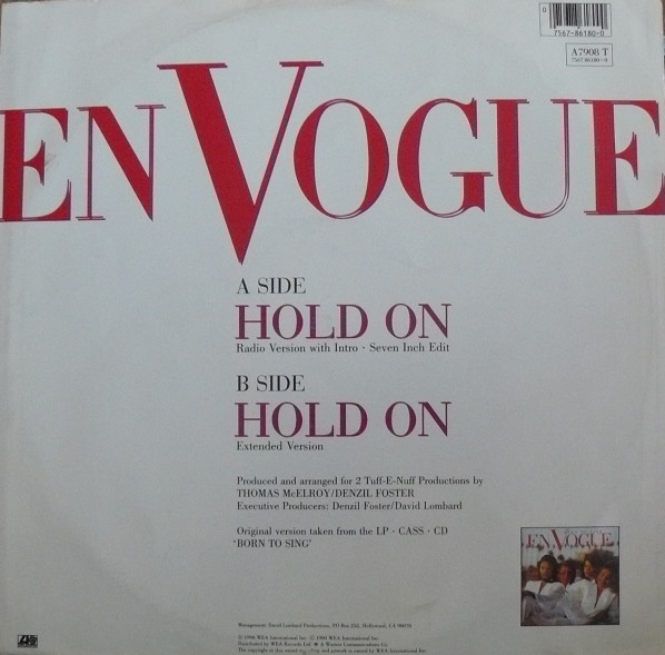 En Vogue - Hold On | Atlantic (A 7908 T) - 2