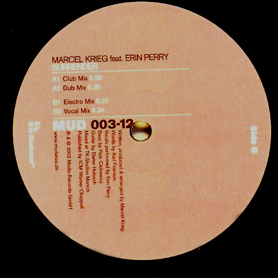 Marcel Krieg Feat. Erin Perry - Surrender | Mudanza (MUD 003-12) - 2 Marcel Krieg Feat. Erin Perry - Surrender | Mudanza (MUD 003-12) - 2