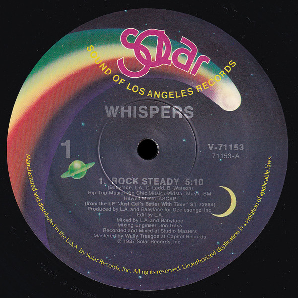 The Whispers - Rock Steady | Solar (V-71153) - main