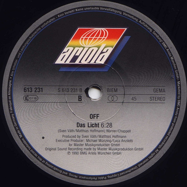 Off - Move Your Body | Ariola (613 231) - 4