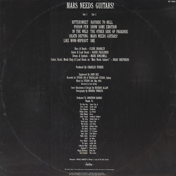 Hoodoo Gurus - Mars Needs Guitars! | Big Time (BT 7053) - 3