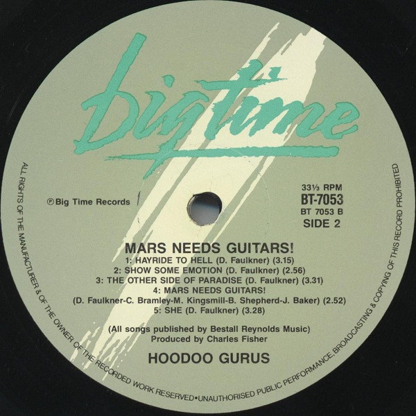 Hoodoo Gurus - Mars Needs Guitars! | Big Time (BT 7053) - 6