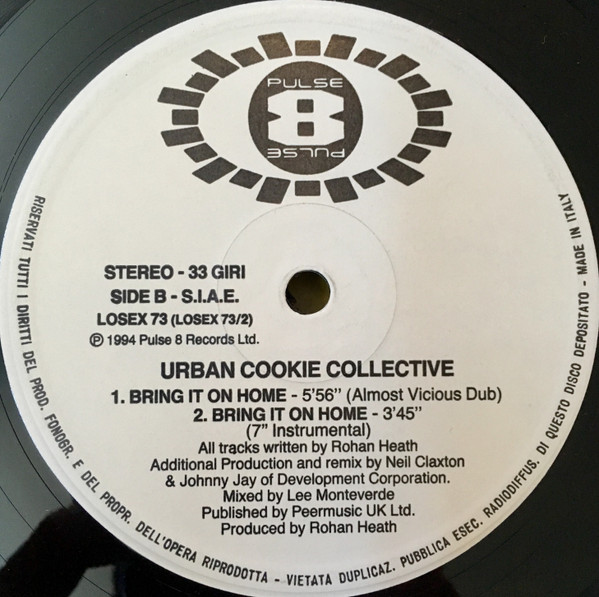 Urban Cookie Collective - Bring It On Home | Pulse-8 Records (LOSEX 73) - 2 Urban Cookie Collective - Bring It On Home | Pulse-8 Records (LOSEX 73) - 2