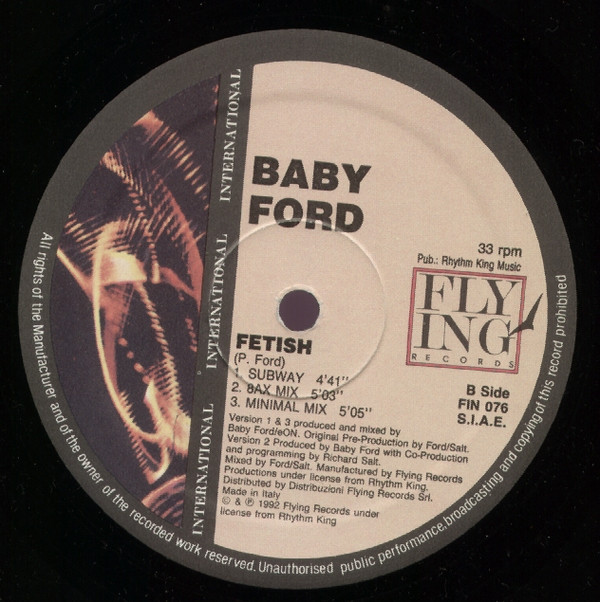 Baby Ford - Fetish | Flying International (FIN 076) - 2 Baby Ford - Fetish | Flying International (FIN 076) - 2