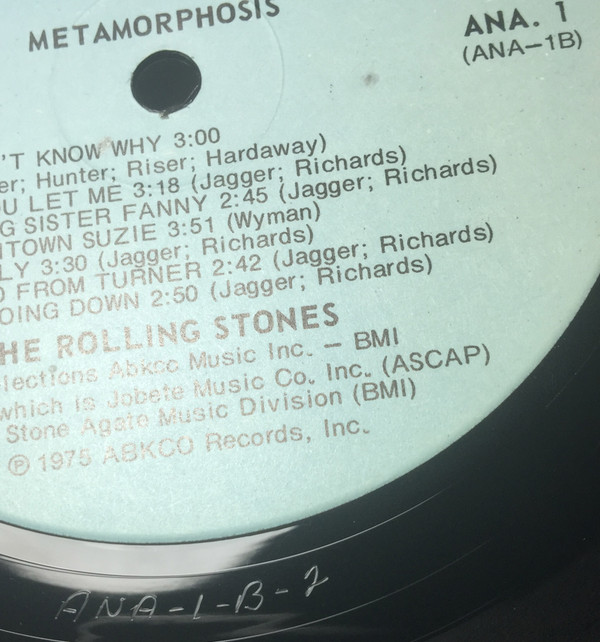 The Rolling Stones - Metamorphosis | ABKCO (ANA 1) - 7 The Rolling Stones - Metamorphosis | ABKCO (ANA 1) - 7