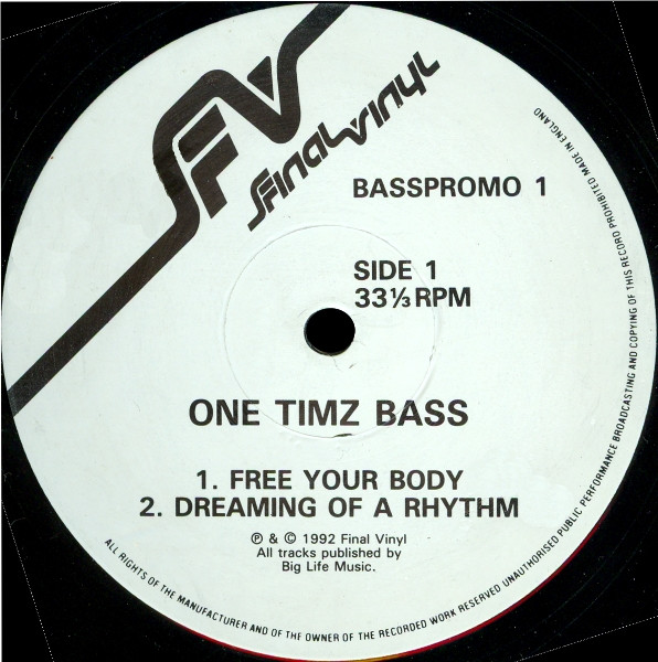 One Timz Bass - Free Your Body | Final Vinyl (BASSPROMO 1) - main