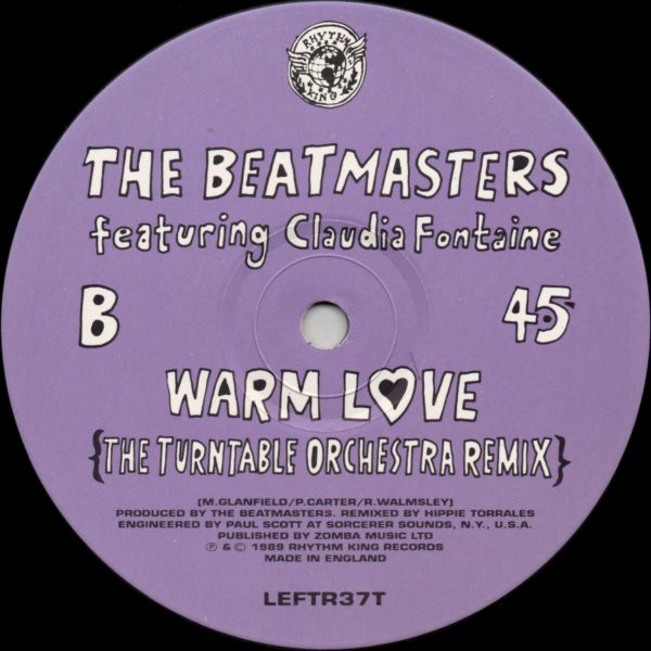 The Beatmasters Featuring Claudia Fontaine - Warm Love (The Remixes) | Rhythm King (LEFTR37T) - 4 The Beatmasters Featuring Claudia Fontaine - Warm Love (The Remixes) | Rhythm King (LEFTR37T) - 4