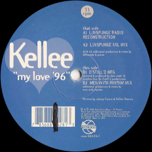 Kellee - My Love '96 | Moonshine Music (MM 88428-1)
