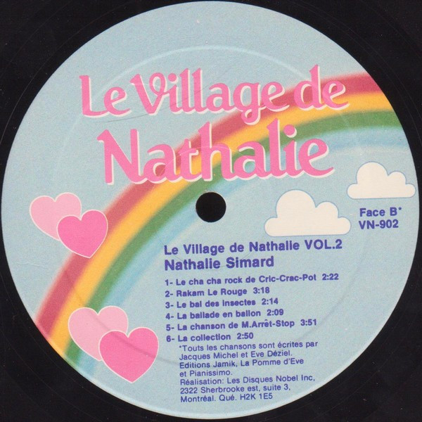 Nathalie Simard - Le Village De Nathalie Vol. 2-12 Nouvelles Chansons Du Village [Vinyl] | Village De Nathalie (VN-902) - 3