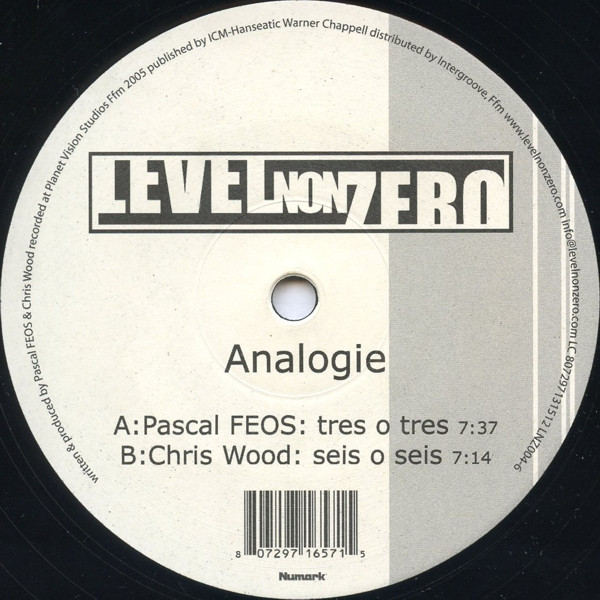 Pascal F.E.O.S. / Chris Wood - Analogie | Level Non Zero (LNZ004-6)