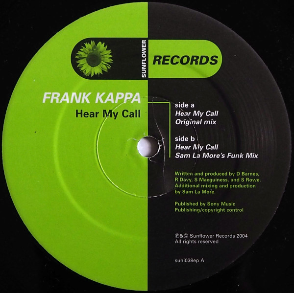 Frank Kappa - Hear My Call | Sunflower Records (SUNI 038EP) - 3 Frank Kappa - Hear My Call | Sunflower Records (SUNI 038EP) - 3