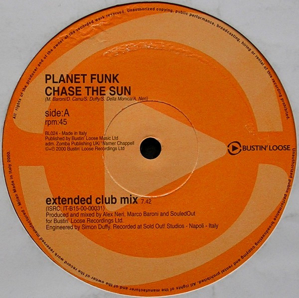Planet Funk - Chase The Sun | Bustin' Loose Recordings (BL024) - 3 Planet Funk - Chase The Sun | Bustin' Loose Recordings (BL024) - 3
