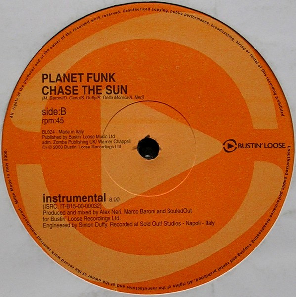 Planet Funk - Chase The Sun | Bustin' Loose Recordings (BL024) - 4 Planet Funk - Chase The Sun | Bustin' Loose Recordings (BL024) - 4