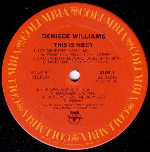 Deniece Williams - This Is Niecy | Columbia (PC 34242) - 3 Deniece Williams - This Is Niecy | Columbia (PC 34242) - 3