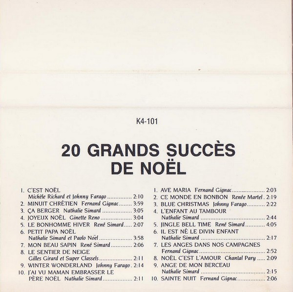 Various - 20 Grands Succès De Noël | MSTK (K4-101) - 3 Various - 20 Grands Succès De Noël | MSTK (K4-101) - 3