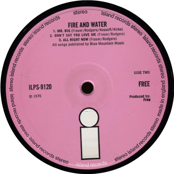 Free - Fire And Water | Island Records (ILPS 9120) - 4