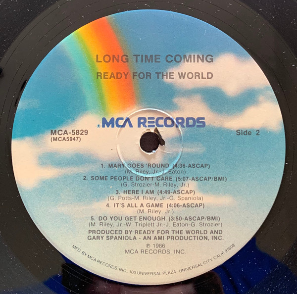 Ready For The World - Long Time Coming | MCA Records (MCA - 5829) - 4