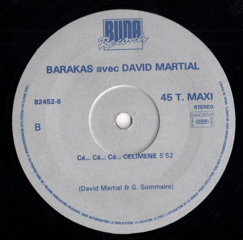 Barakas Et David Martial - Cé. Cé. Cé. Célimène  | Buda Records (82452-6) - 4